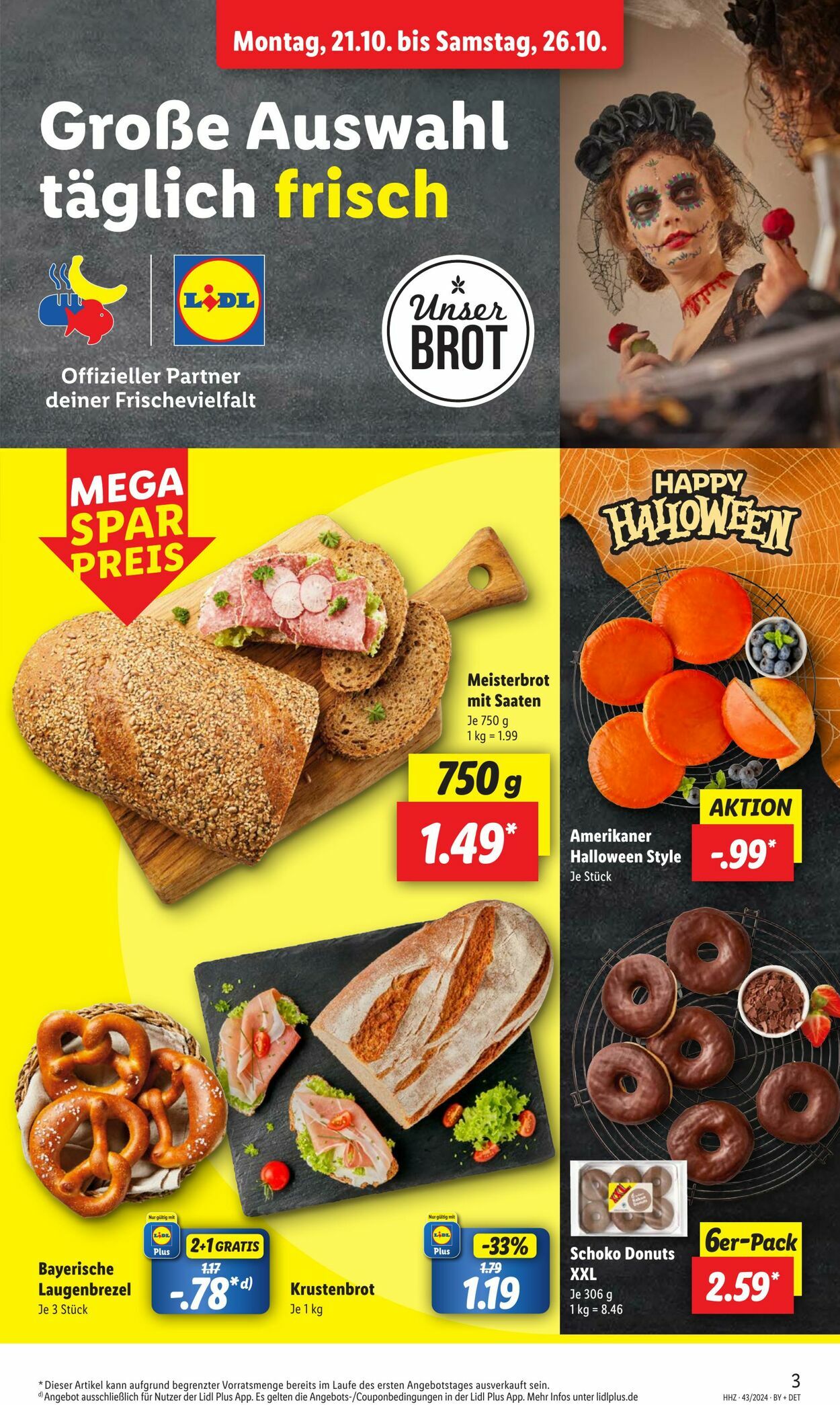 Prospekt Lidl 21.10.2024 - 26.10.2024