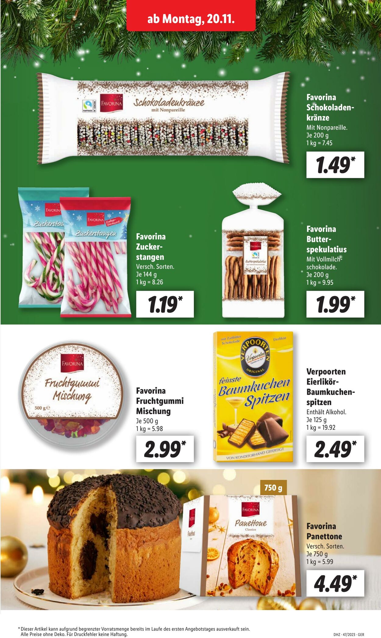 Prospekt Lidl 20.11.2023 - 25.11.2023