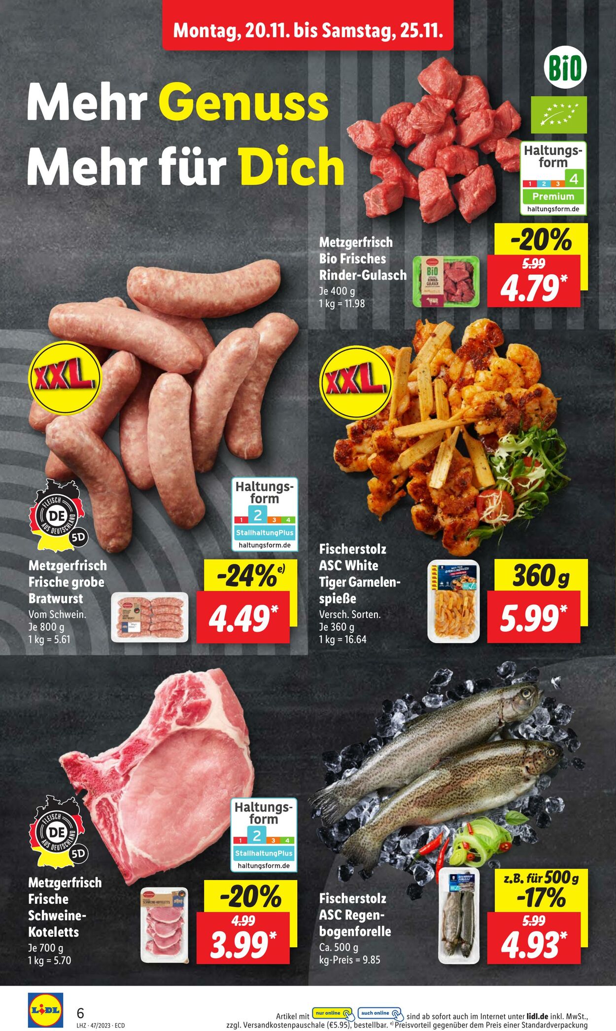 Prospekt Lidl 20.11.2023 - 25.11.2023