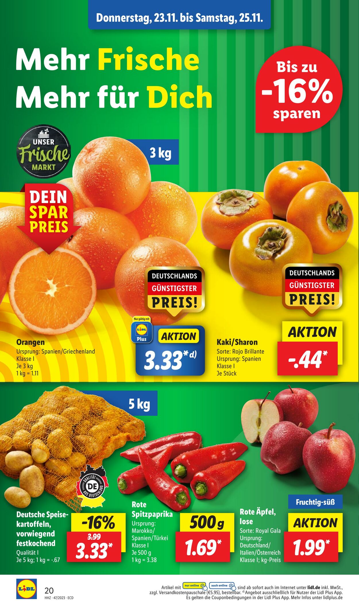 Prospekt Lidl 20.11.2023 - 25.11.2023