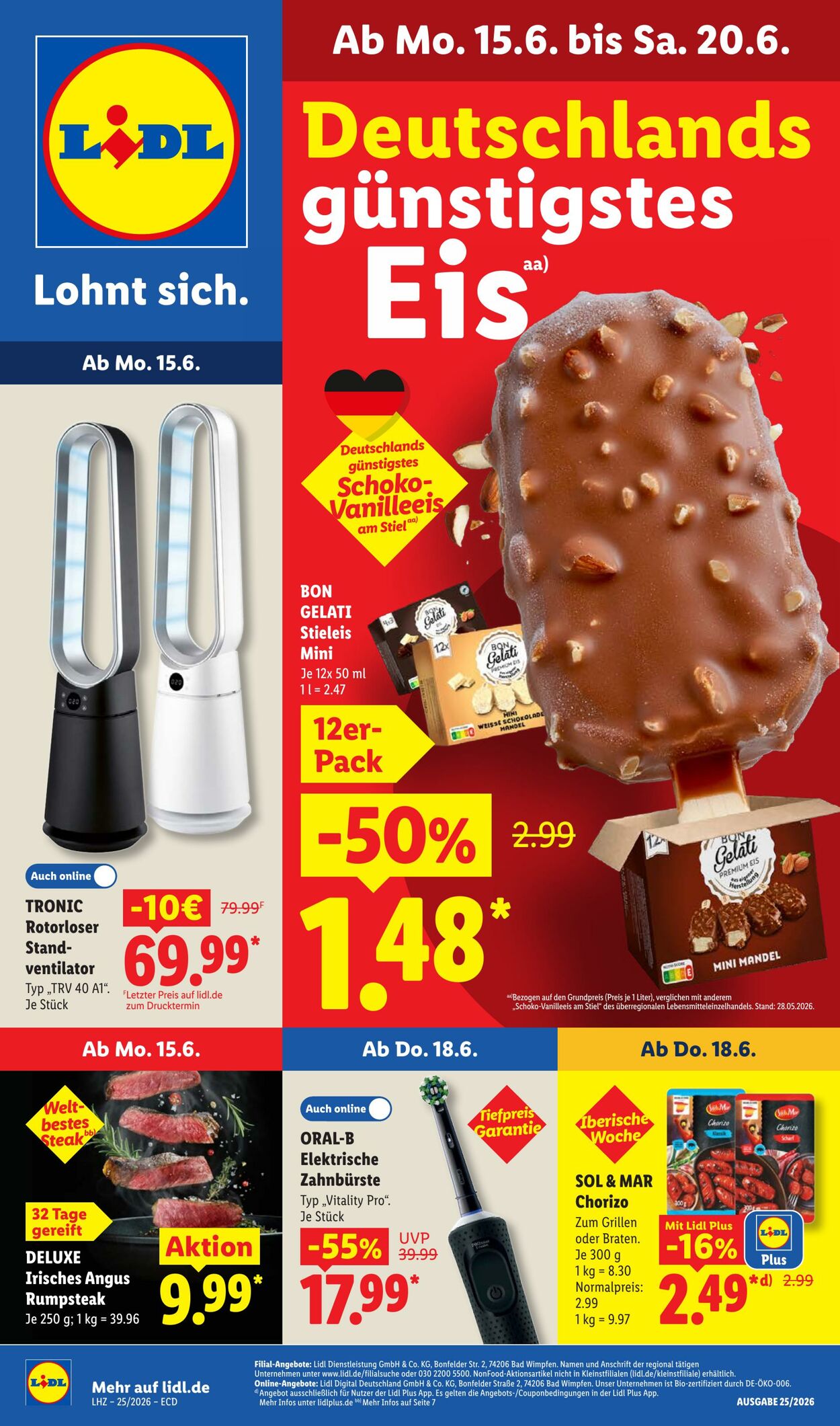 Prospekt Lidl - Aktionsprospekt 15 Jun, 2026 - 20 Jun, 2026