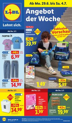 Prospekt Lidl 29.06.2026 - 04.07.2026