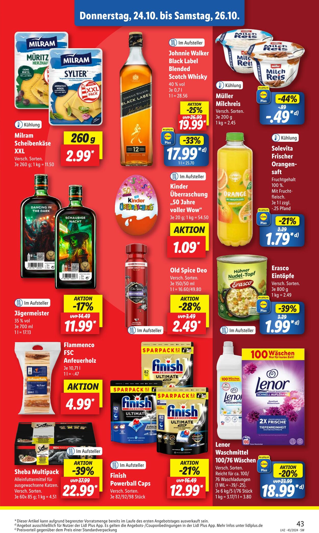 Prospekt Lidl 21.10.2024 - 26.10.2024