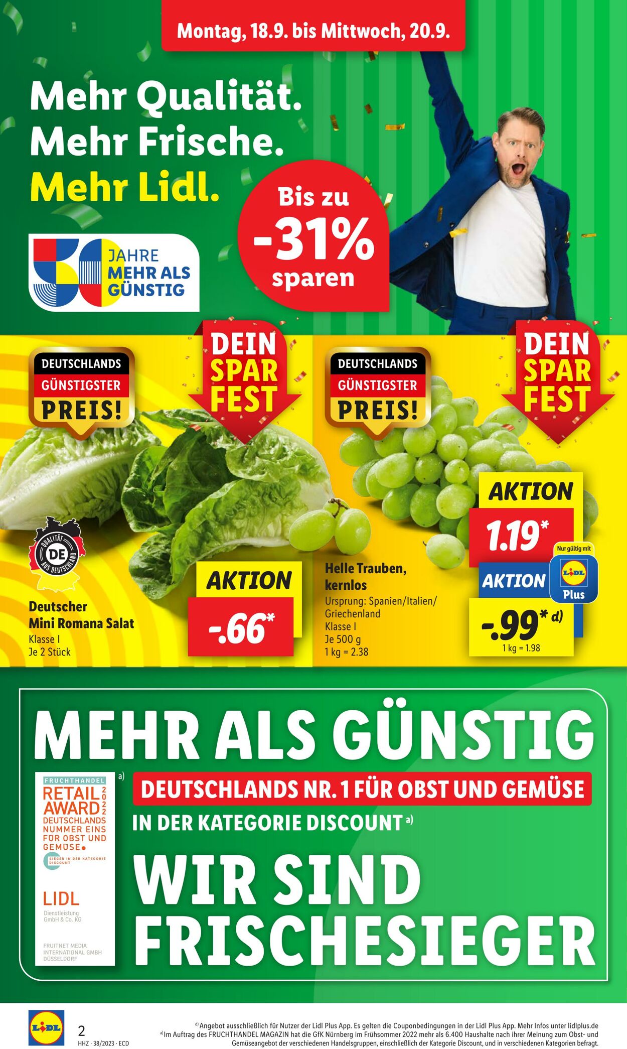 Prospekt Lidl 18.09.2023 - 23.09.2023