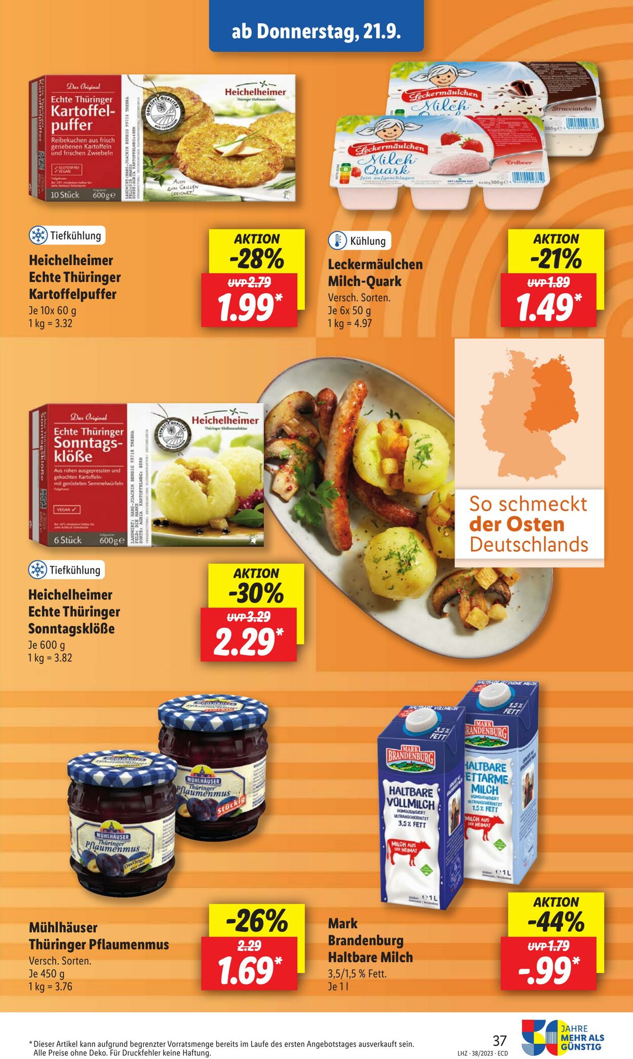 Prospekt Lidl 18.09.2023 - 23.09.2023