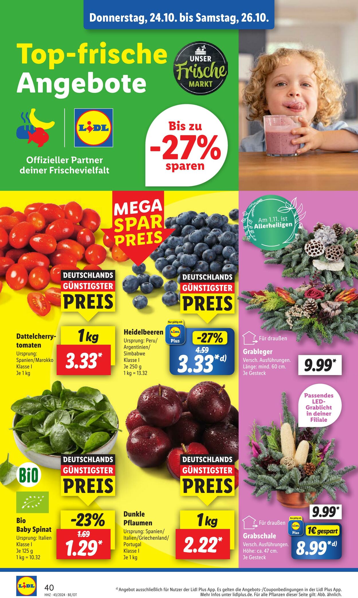 Prospekt Lidl 21.10.2024 - 26.10.2024