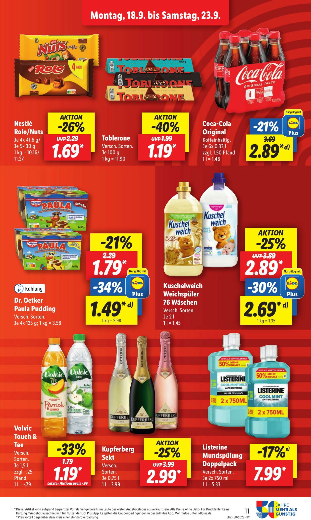 Prospekt Lidl 18.09.2023 - 23.09.2023