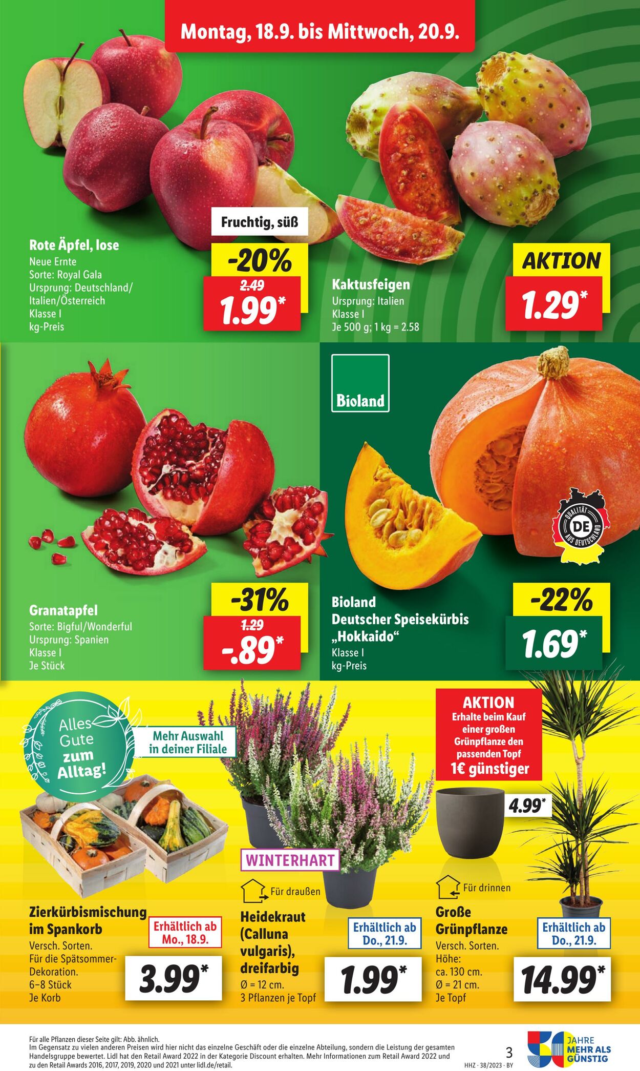 Prospekt Lidl 18.09.2023 - 23.09.2023