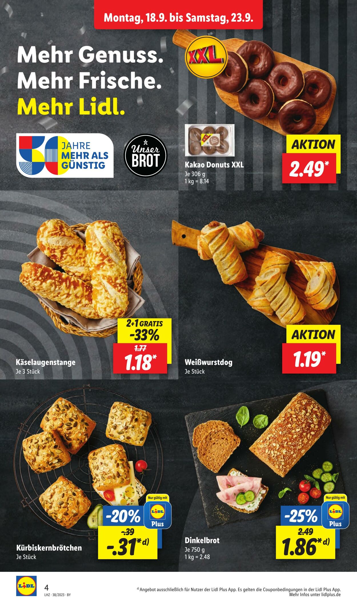 Prospekt Lidl 18.09.2023 - 23.09.2023