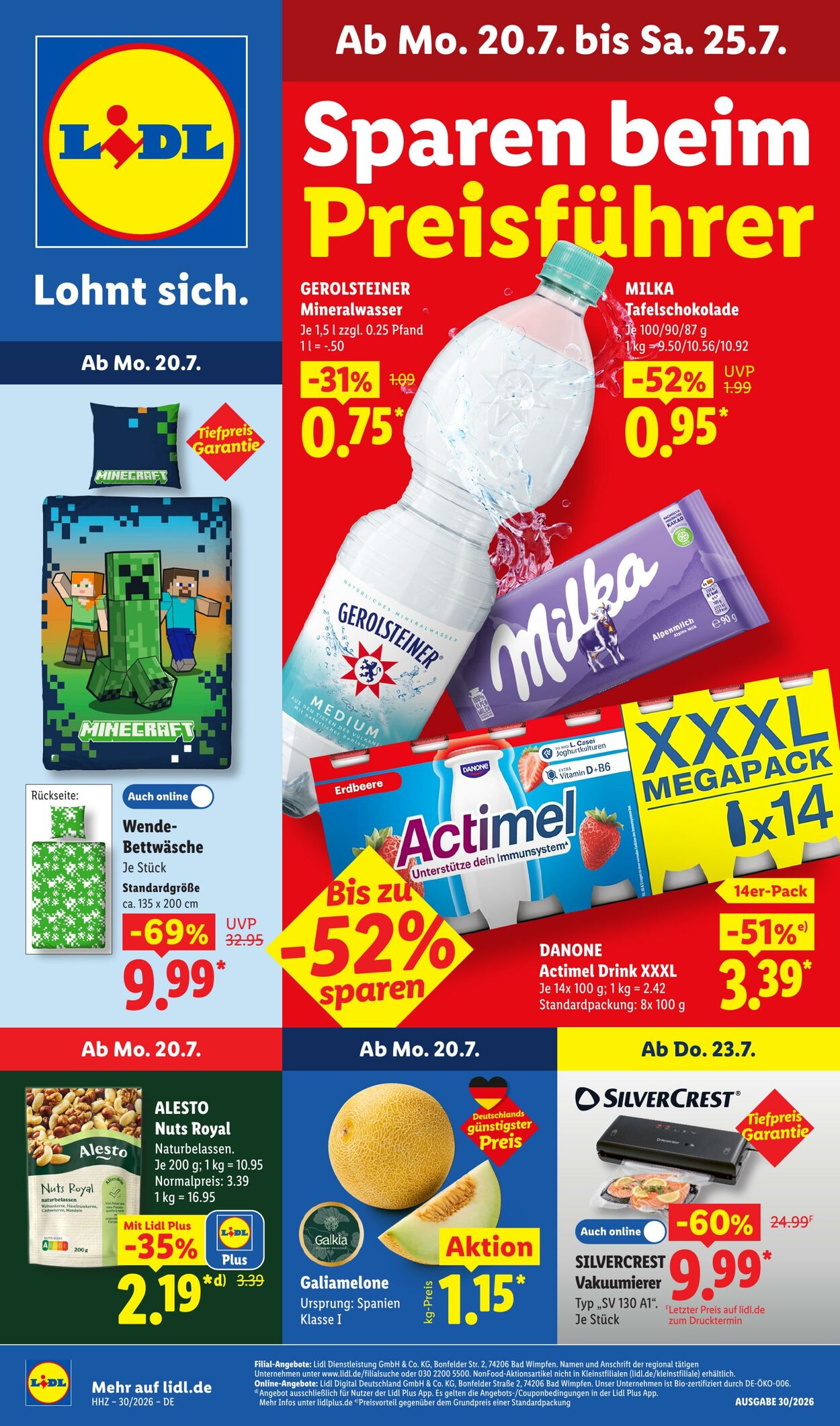Prospekt Lidl 20.07.2026 - 25.07.2026