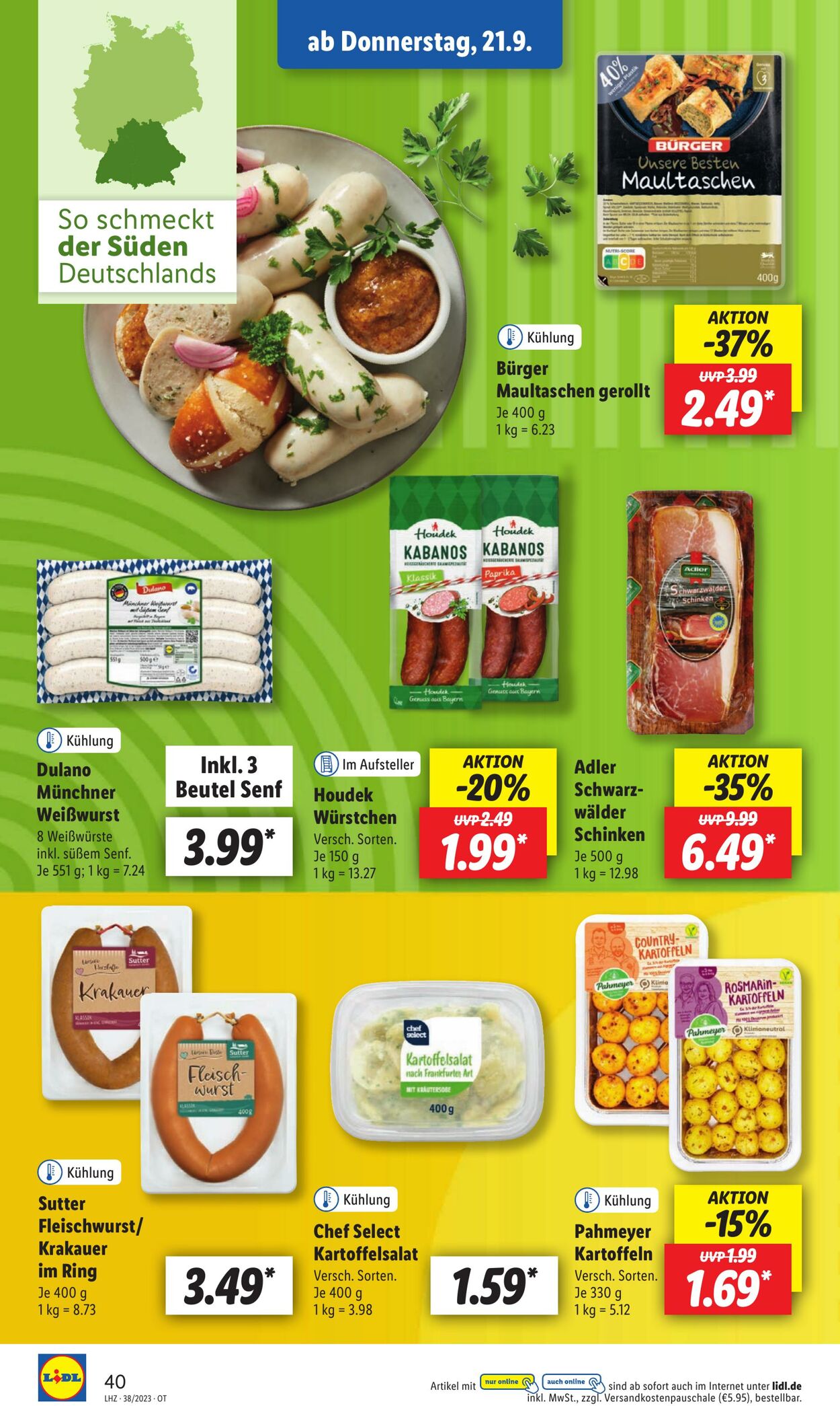 Prospekt Lidl 18.09.2023 - 23.09.2023