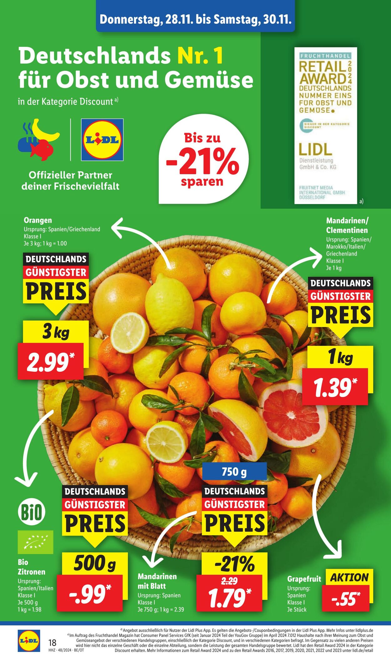 Prospekt Lidl 25.11.2024 - 30.11.2024