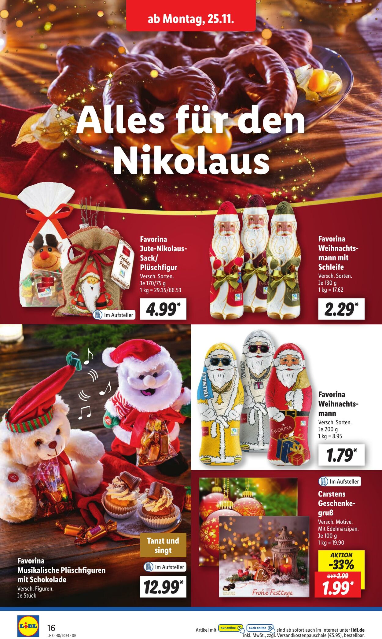 Prospekt Lidl 25.11.2024 - 30.11.2024