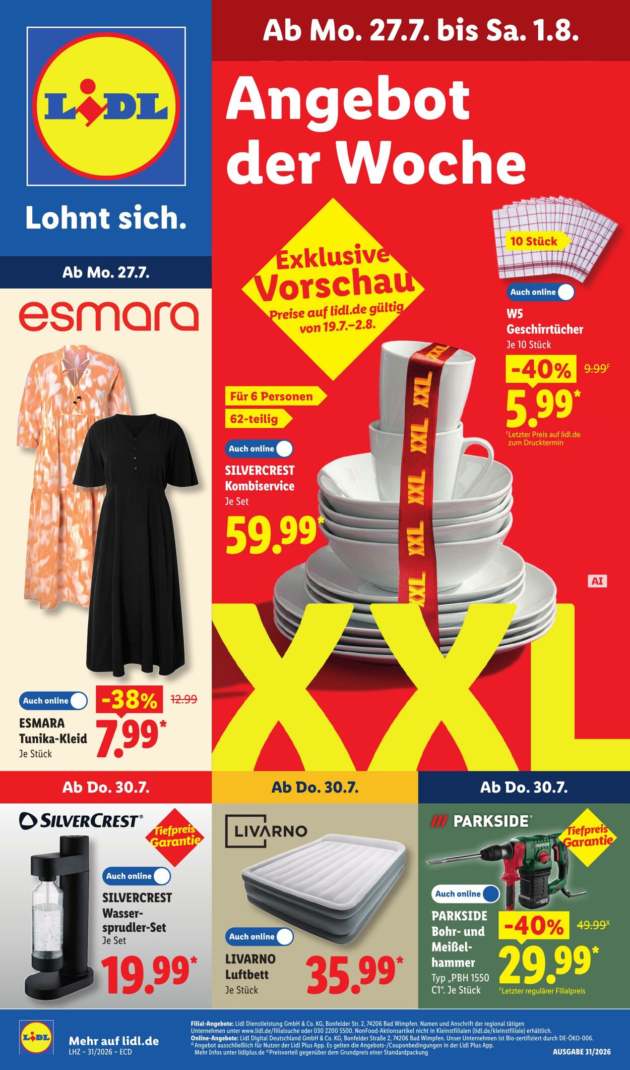 Prospekt Lidl 27.07.2026 - 01.08.2026
