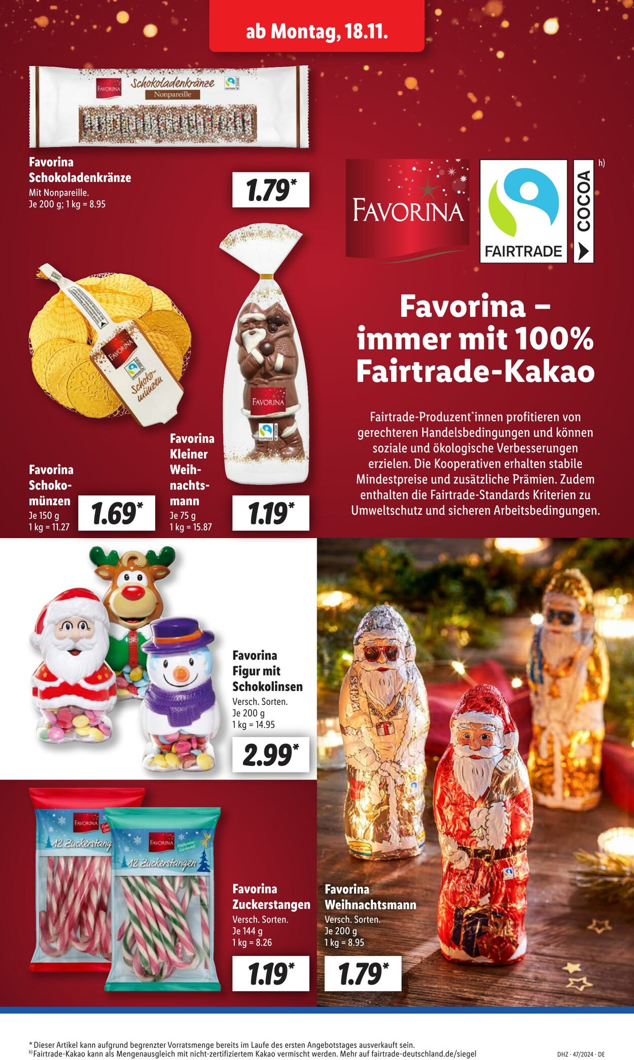 Prospekt Lidl 18.11.2024 - 23.11.2024