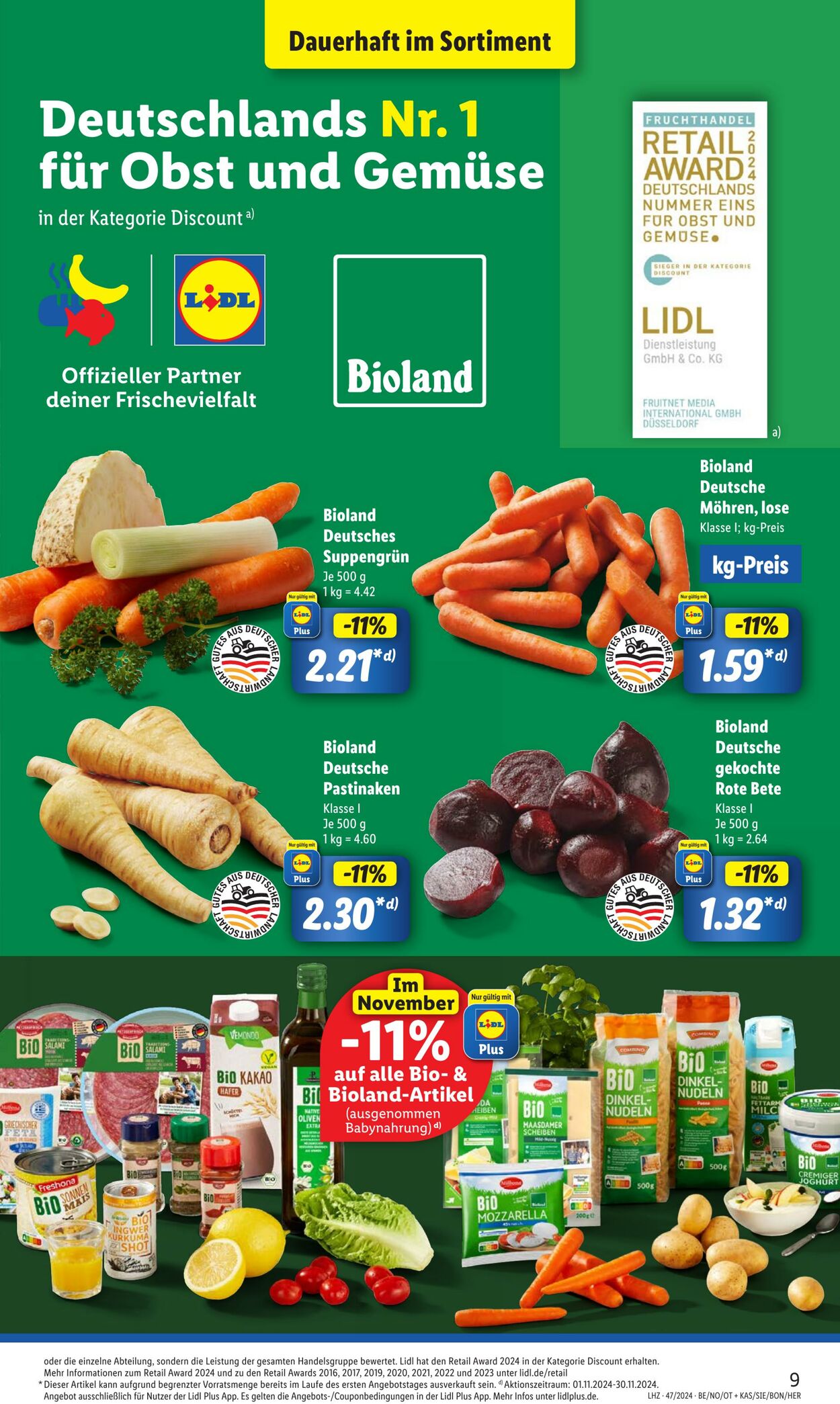 Prospekt Lidl 18.11.2024 - 23.11.2024