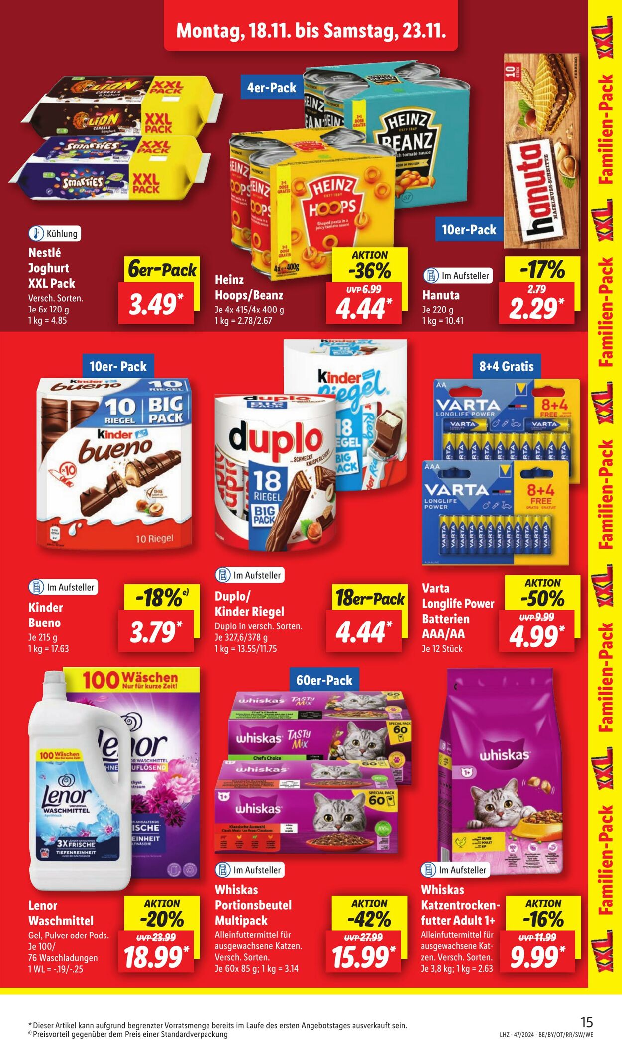 Prospekt Lidl 18.11.2024 - 23.11.2024