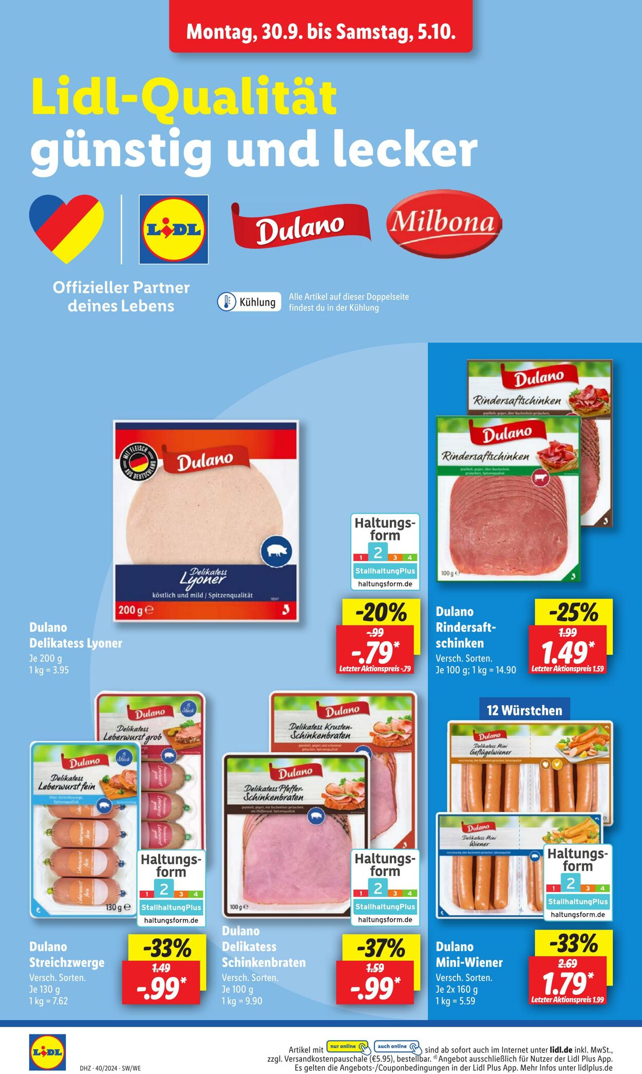 Prospekt Lidl 30.09.2024 - 05.10.2024