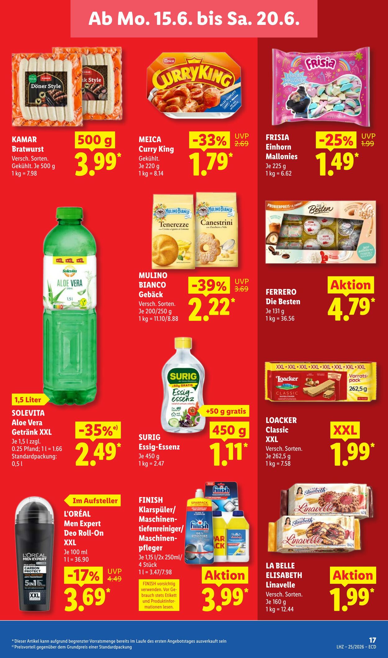 Prospekt Lidl 15.06.2026 - 20.06.2026