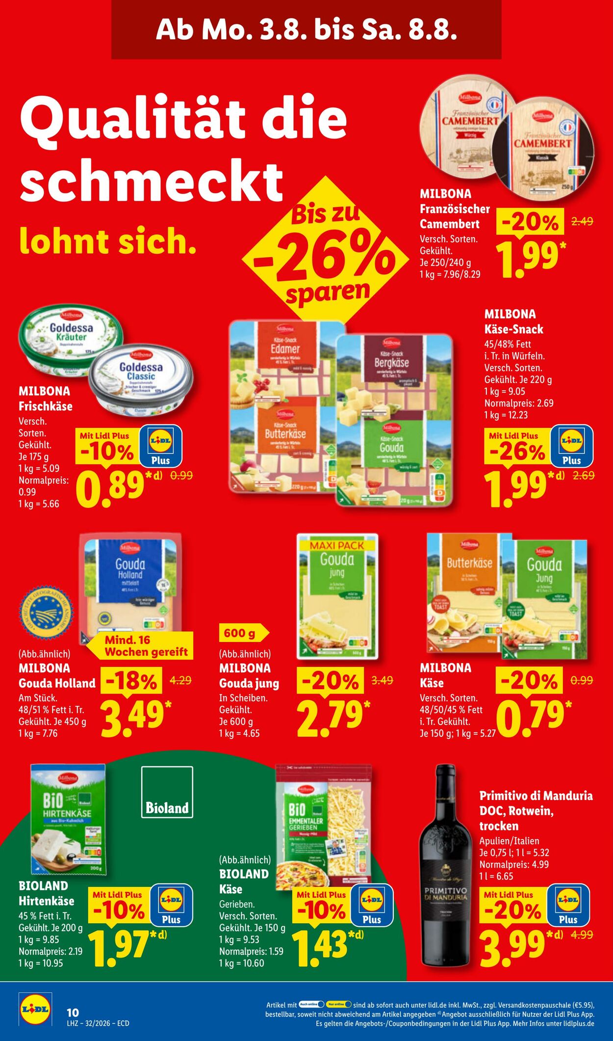 Prospekt Lidl 03.08.2026 - 08.08.2026