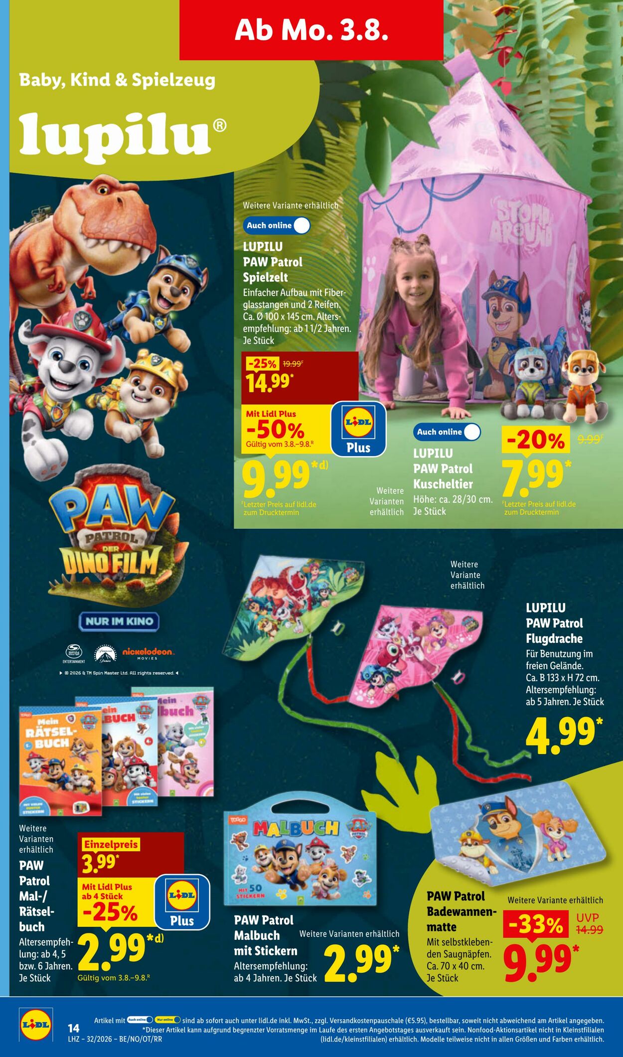 Prospekt Lidl 03.08.2026 - 08.08.2026