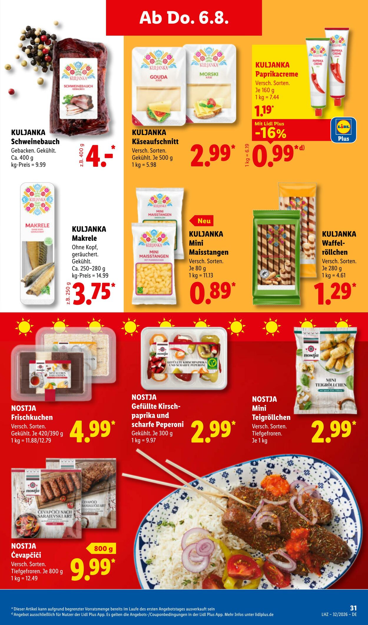 Prospekt Lidl 03.08.2026 - 08.08.2026