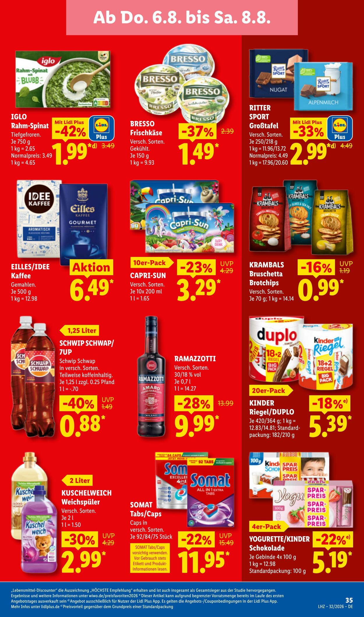 Prospekt Lidl 03.08.2026 - 08.08.2026