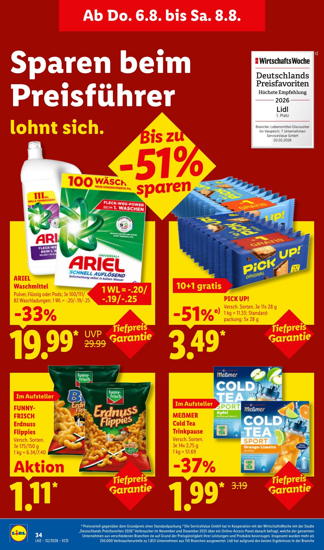 Prospekt Lidl 03.08.2026 - 08.08.2026