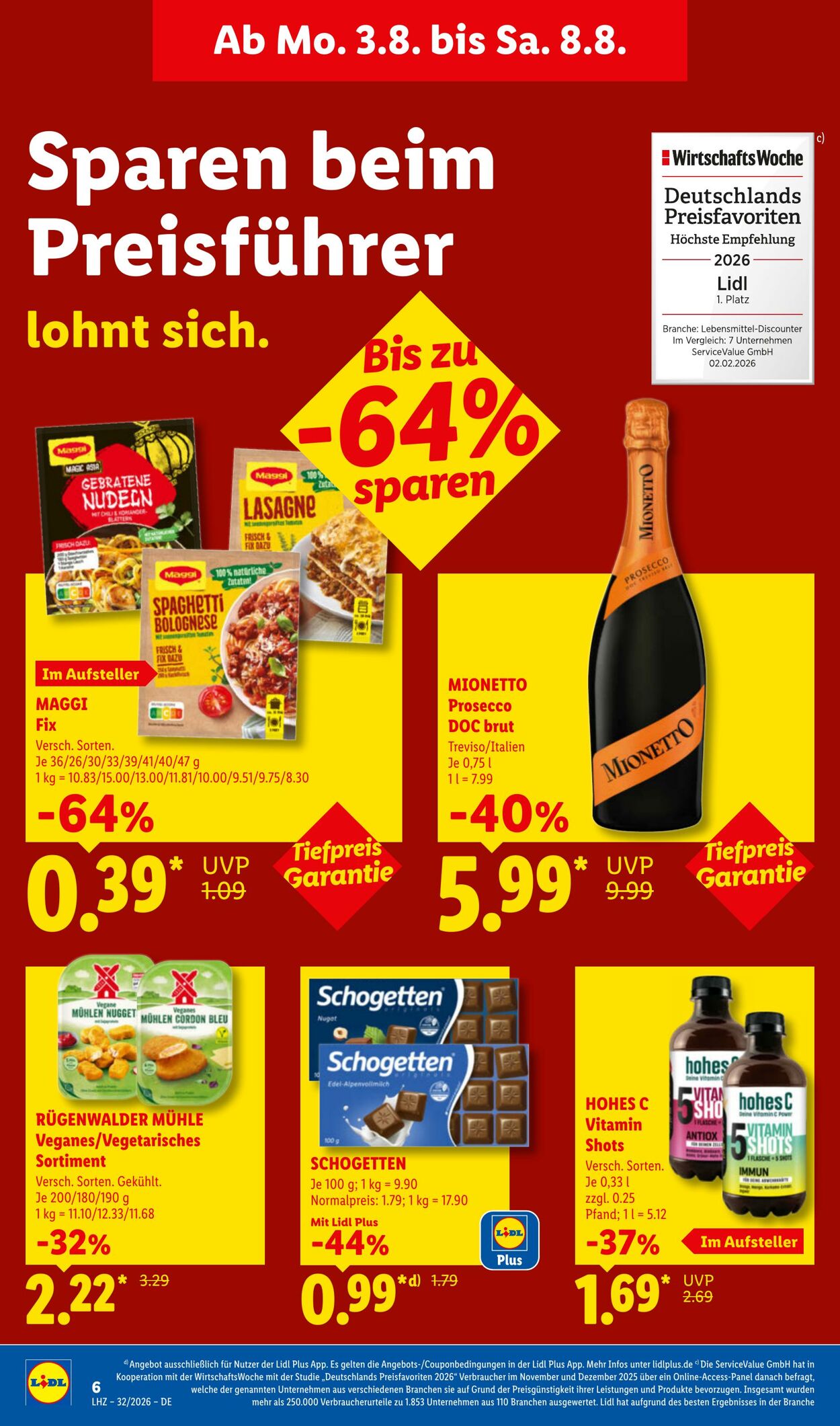 Prospekt Lidl 03.08.2026 - 08.08.2026