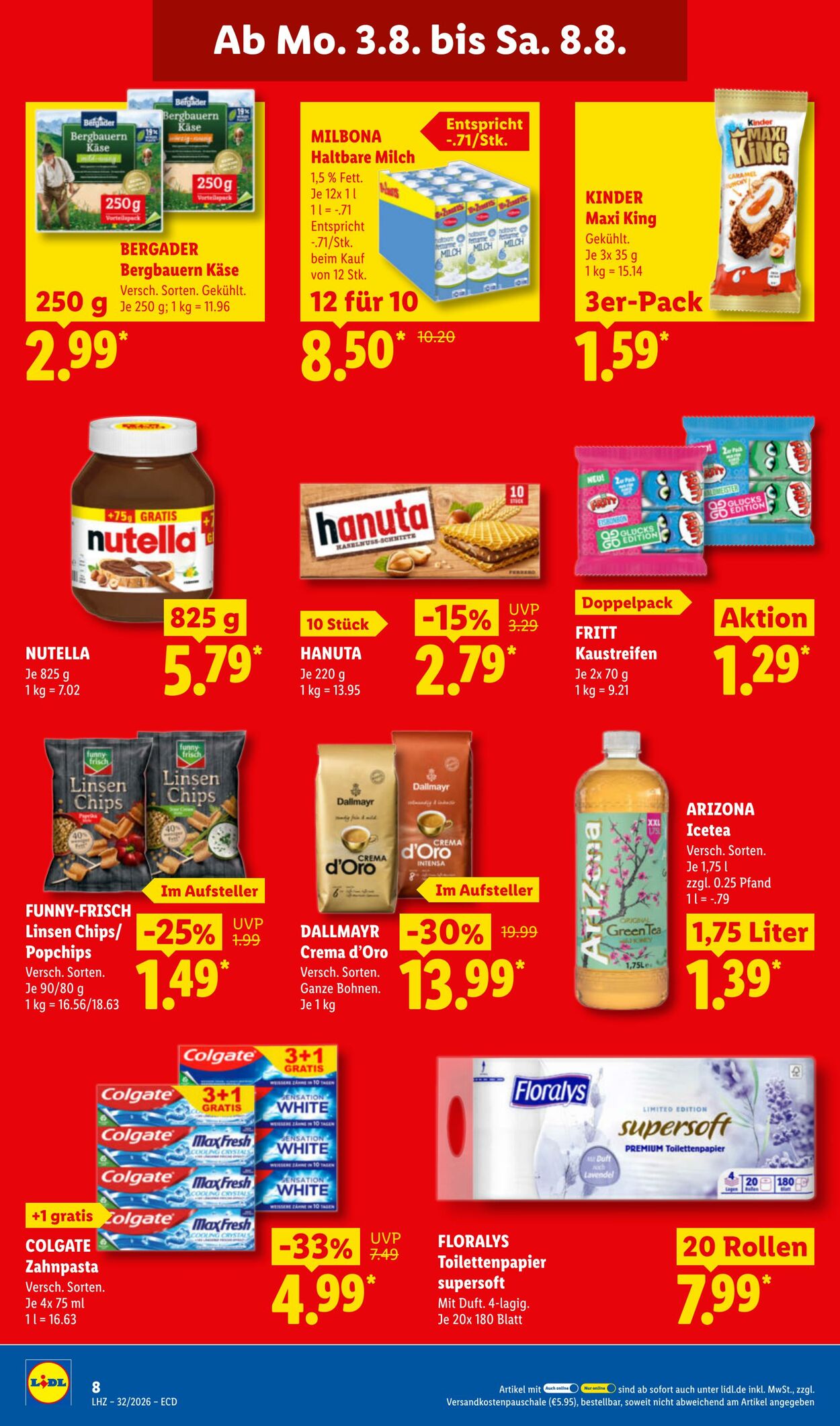 Prospekt Lidl 03.08.2026 - 08.08.2026