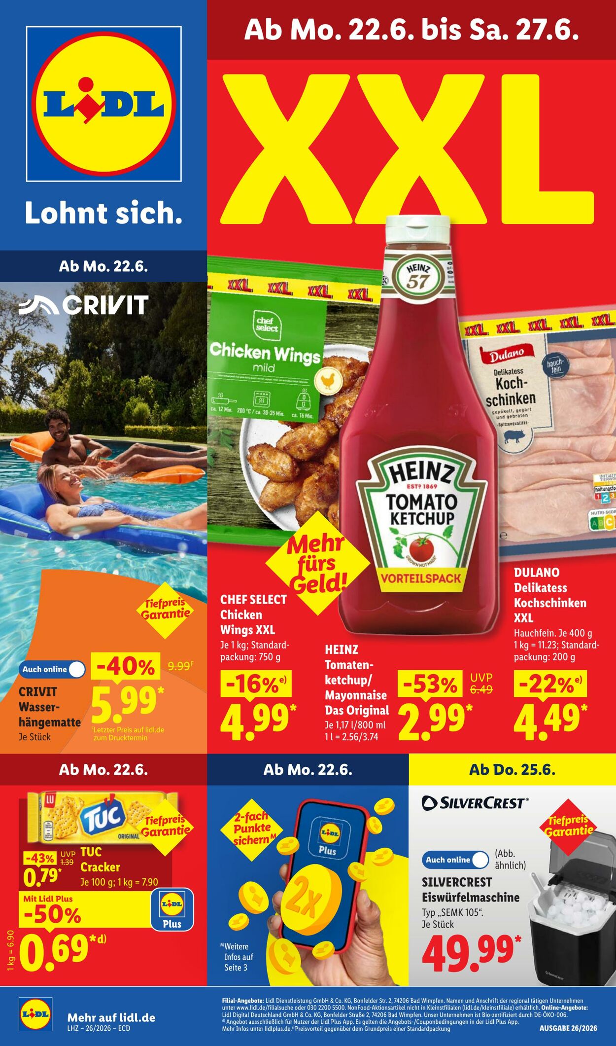 Prospekt Lidl 22.06.2026 - 27.06.2026