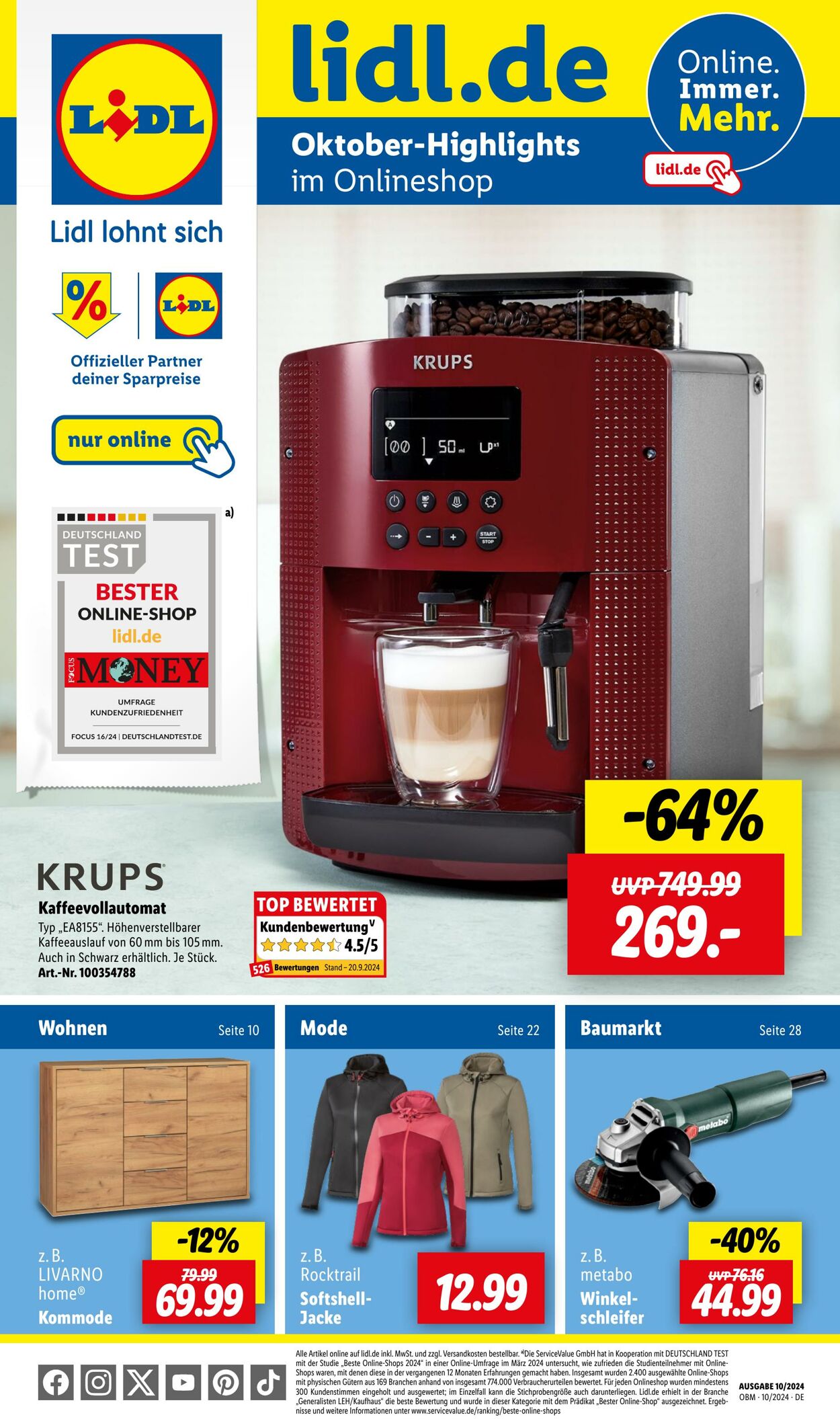 Prospekt Lidl 01.10.2024 - 31.10.2024