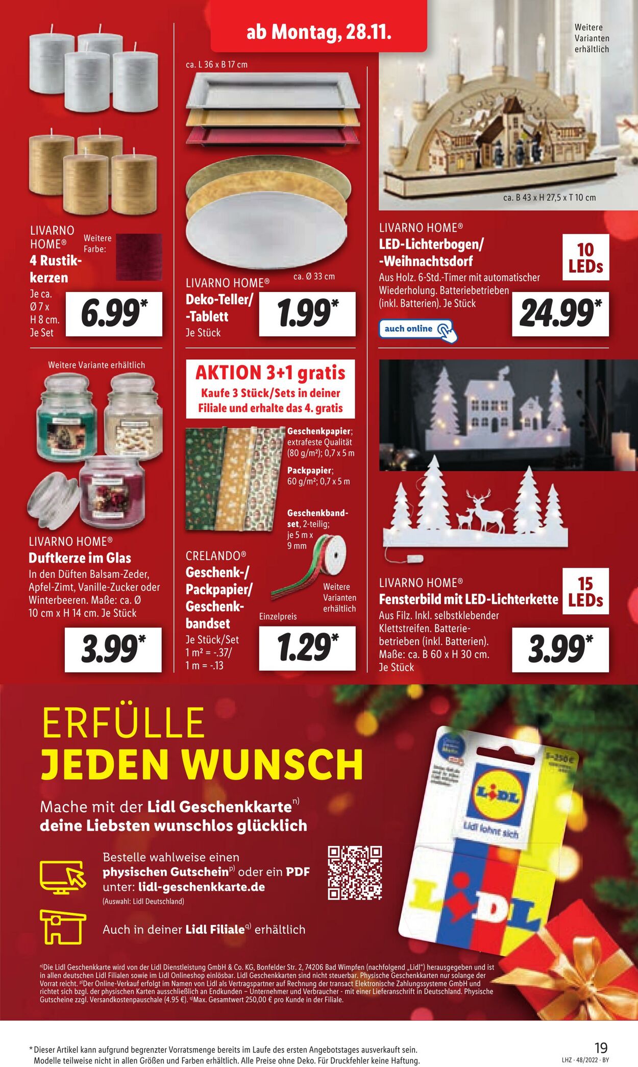 Prospekt Lidl 28.11.2022 - 03.12.2022