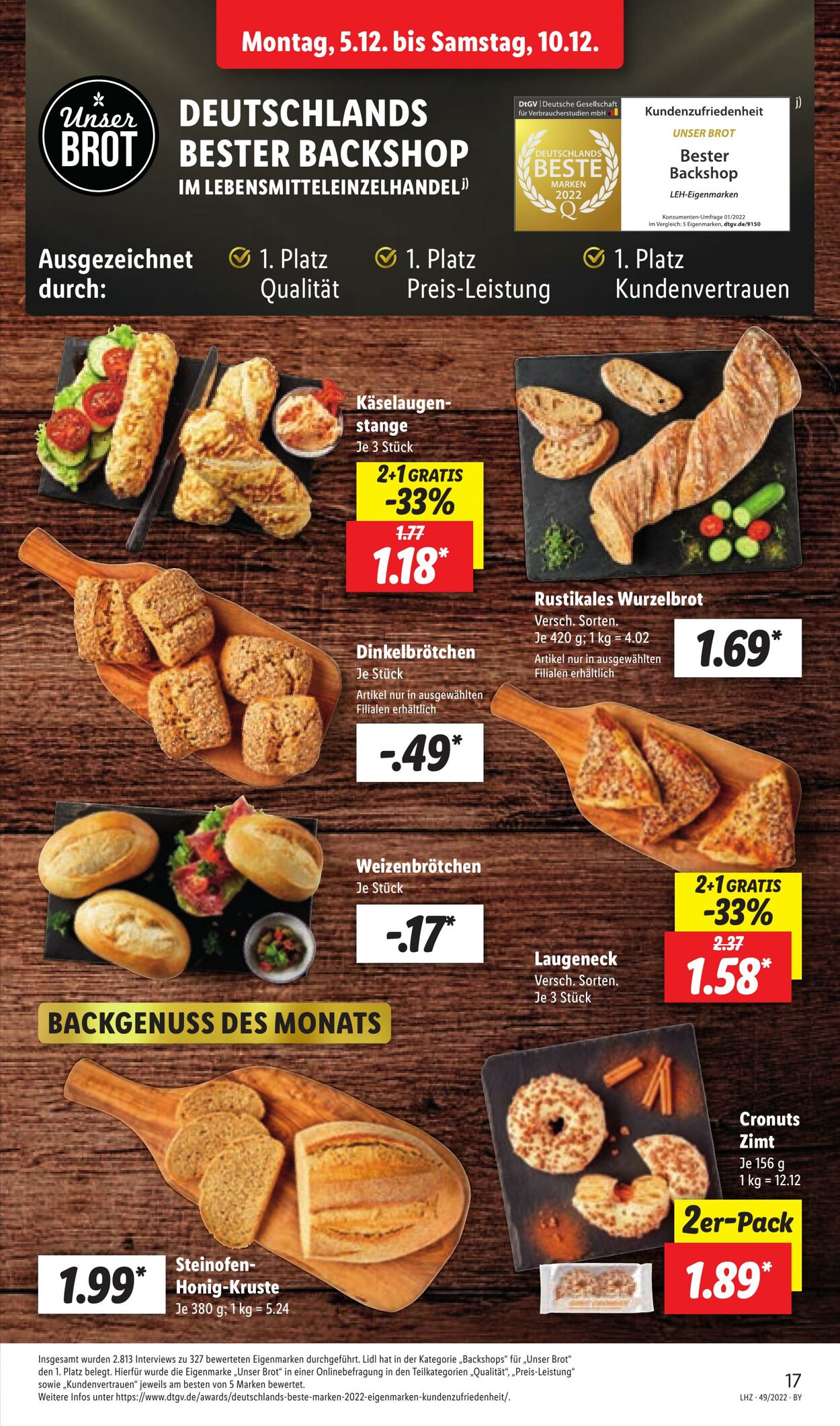 Prospekt Lidl 05.12.2022 - 10.12.2022