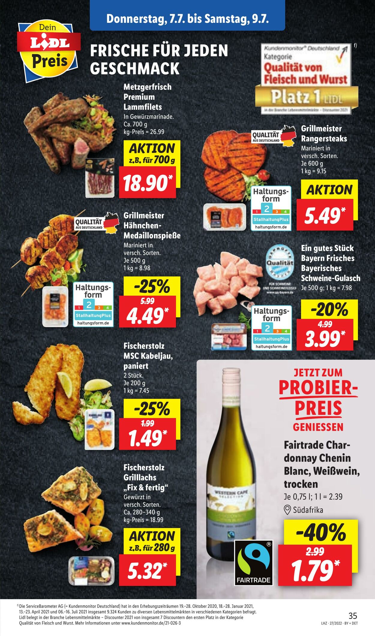 Prospekt Lidl 04.07.2022 - 09.07.2022