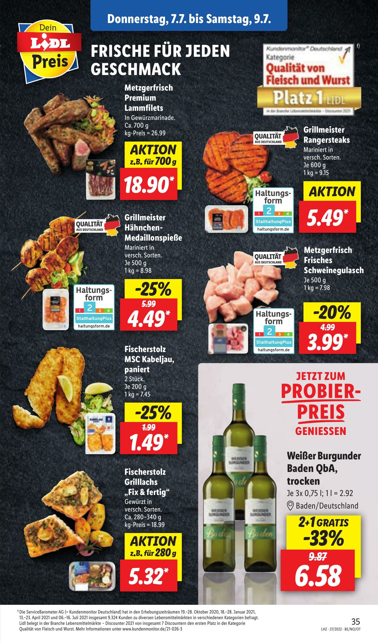 Prospekt Lidl 04.07.2022 - 09.07.2022