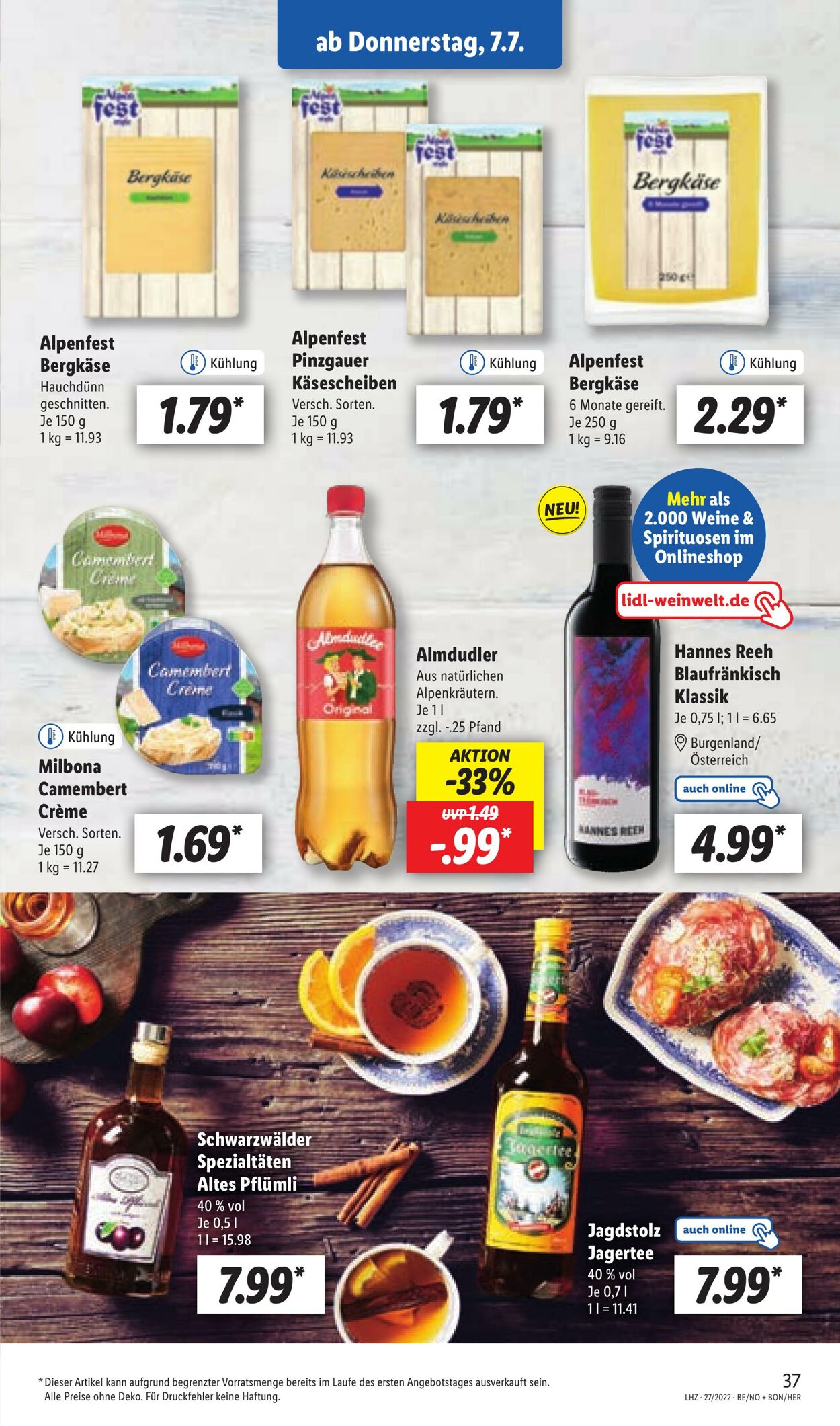 Prospekt Lidl 04.07.2022 - 09.07.2022