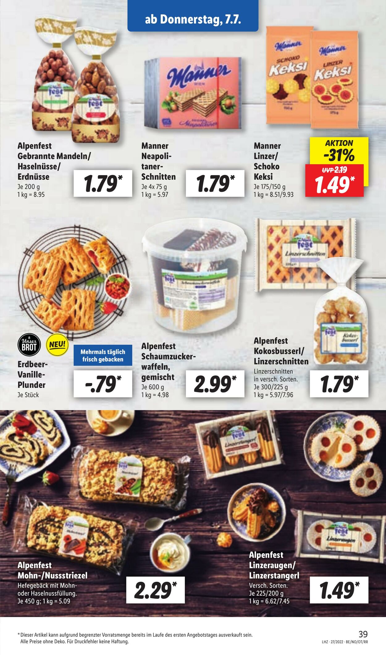 Prospekt Lidl 04.07.2022 - 09.07.2022