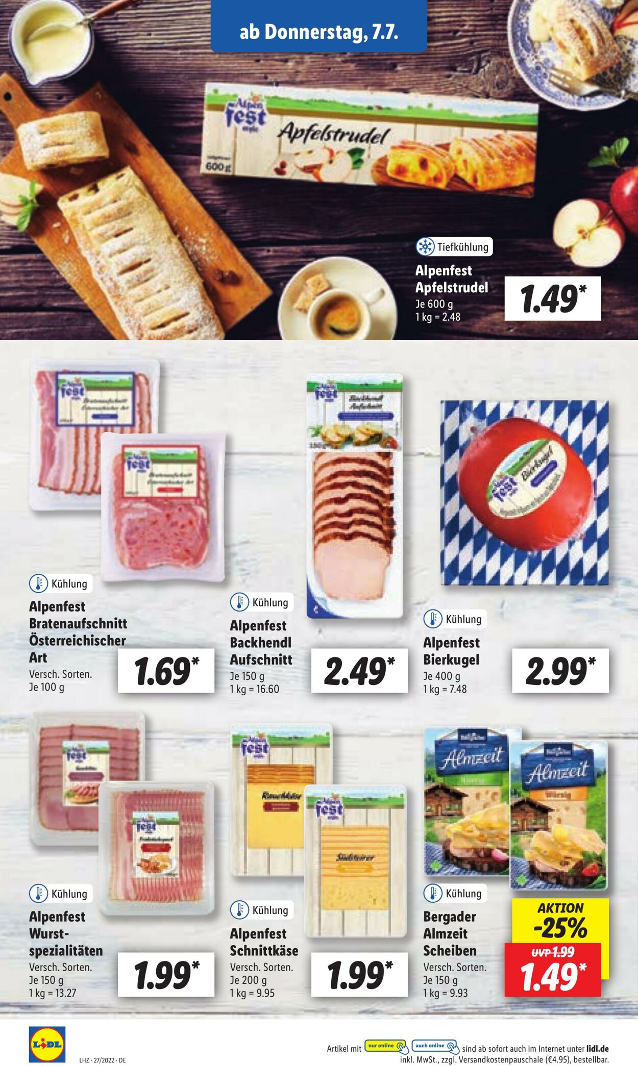 Prospekt Lidl 04.07.2022 - 09.07.2022