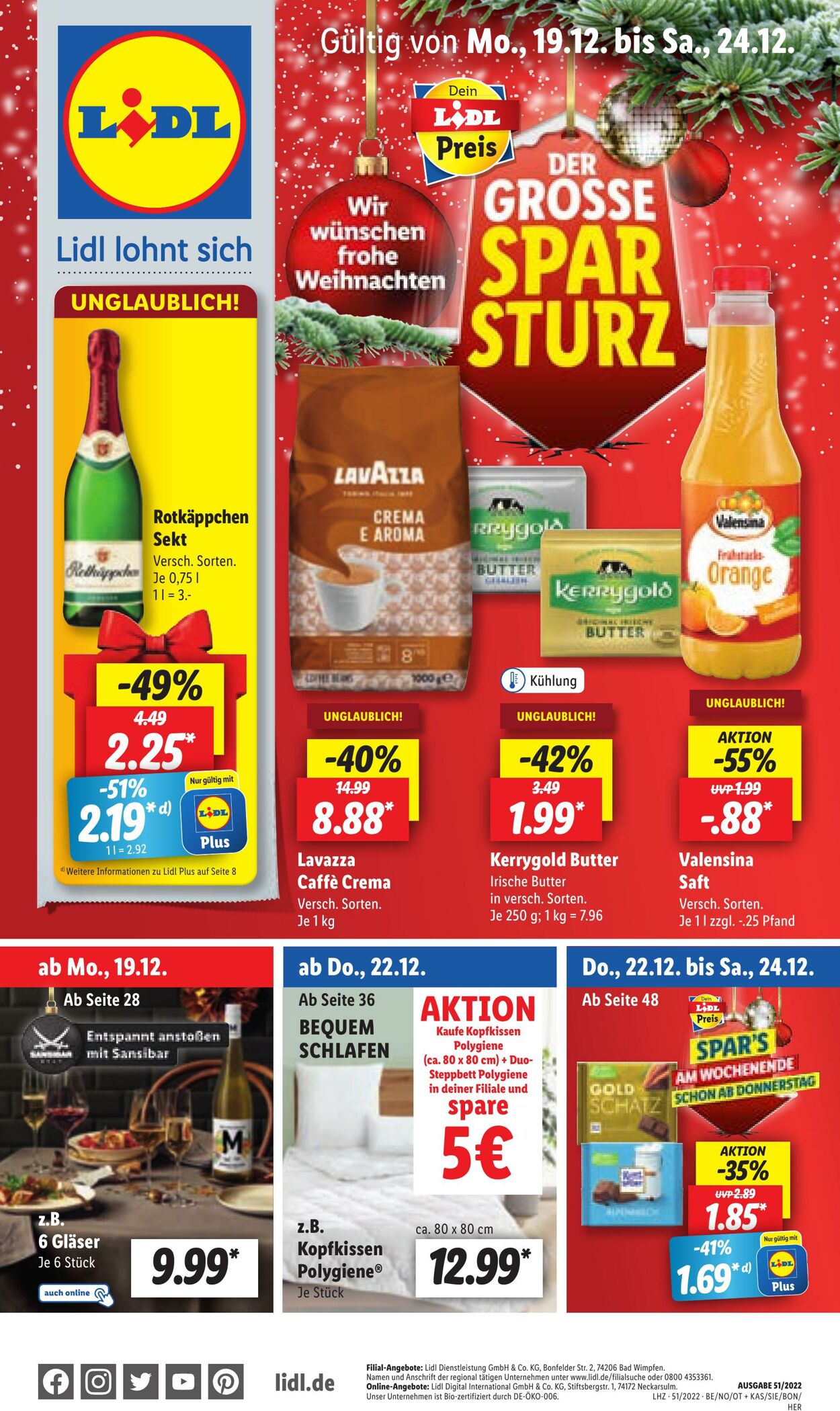 Aktueller Prospekt Lidl - Nordrhein - Weihnachten 2022 - Gültig Von 14. ...