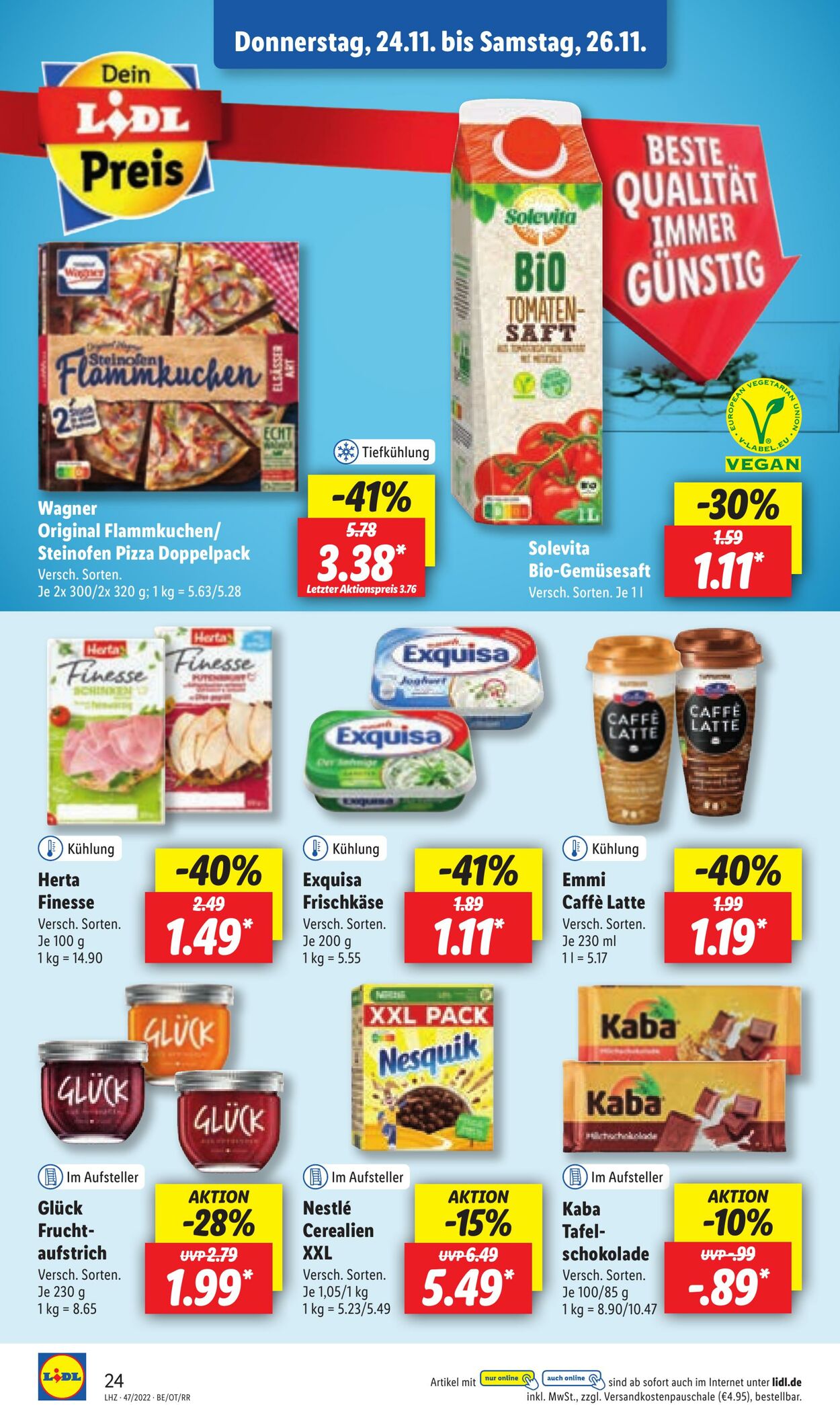 Prospekt Lidl 21.11.2022 - 26.11.2022