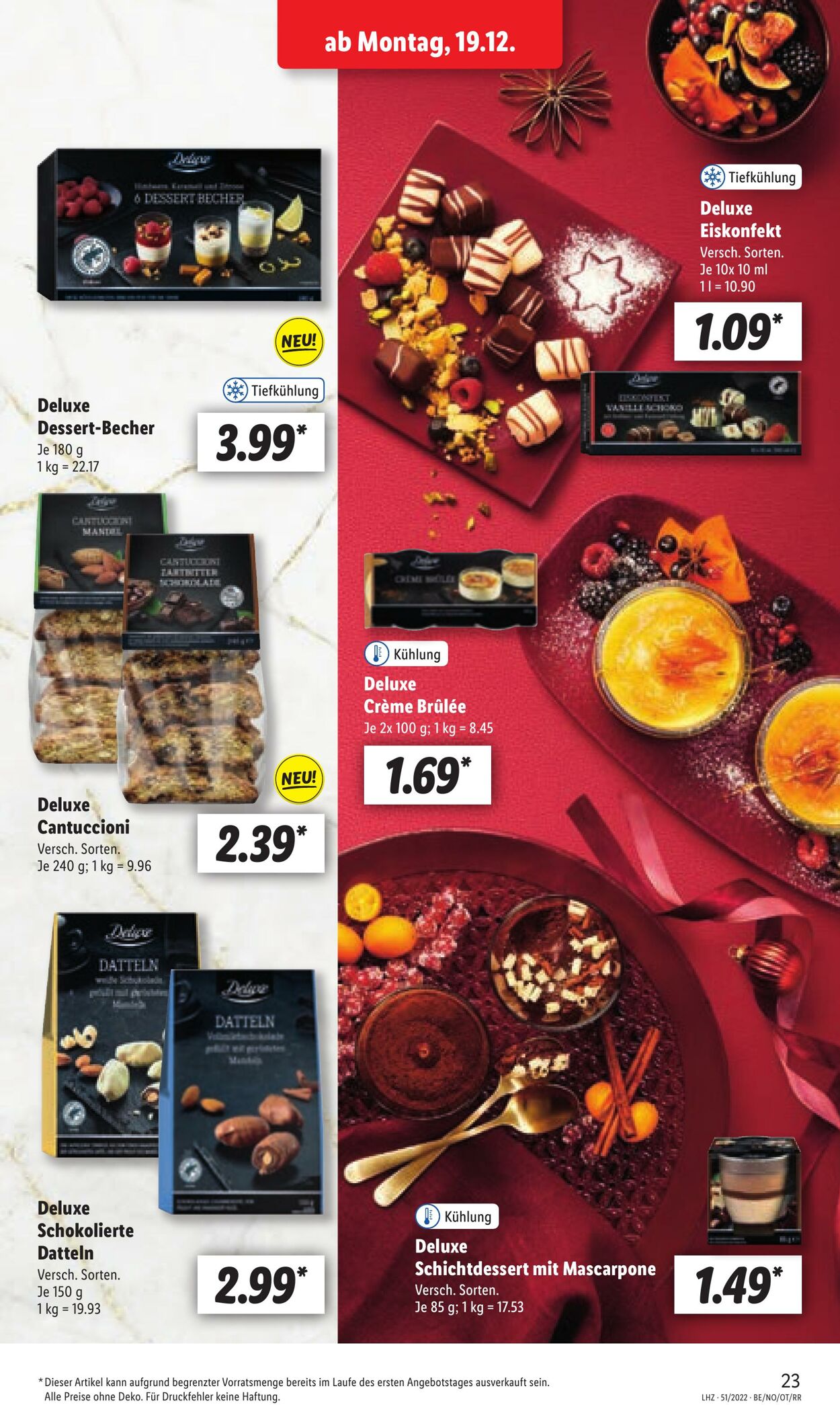 Prospekt Lidl 19.12.2022 - 24.12.2022