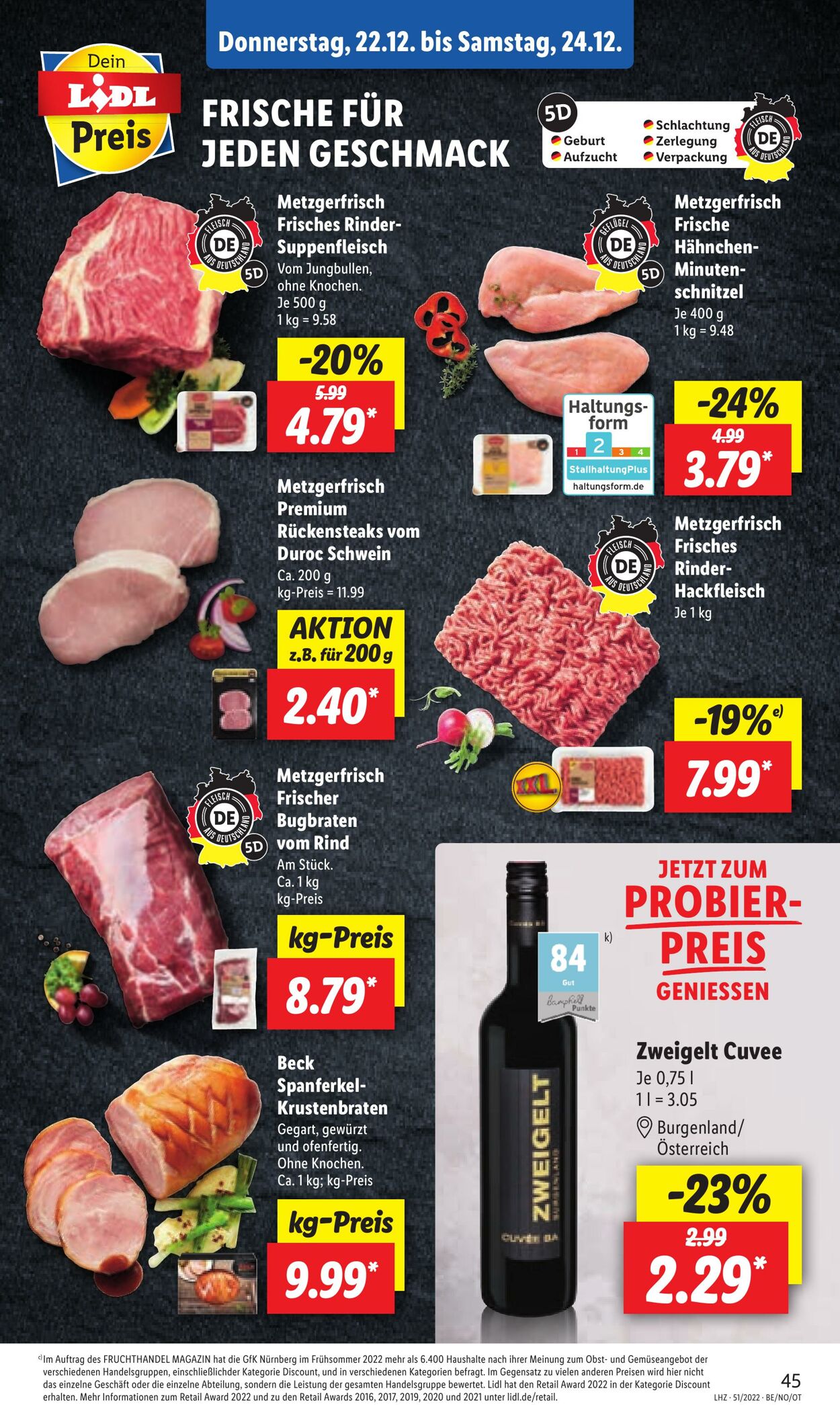 Prospekt Lidl 19.12.2022 - 24.12.2022