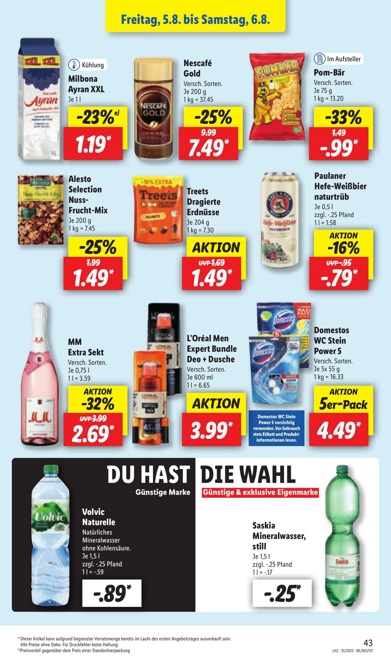 Prospekt Lidl 01.08.2022 - 06.08.2022