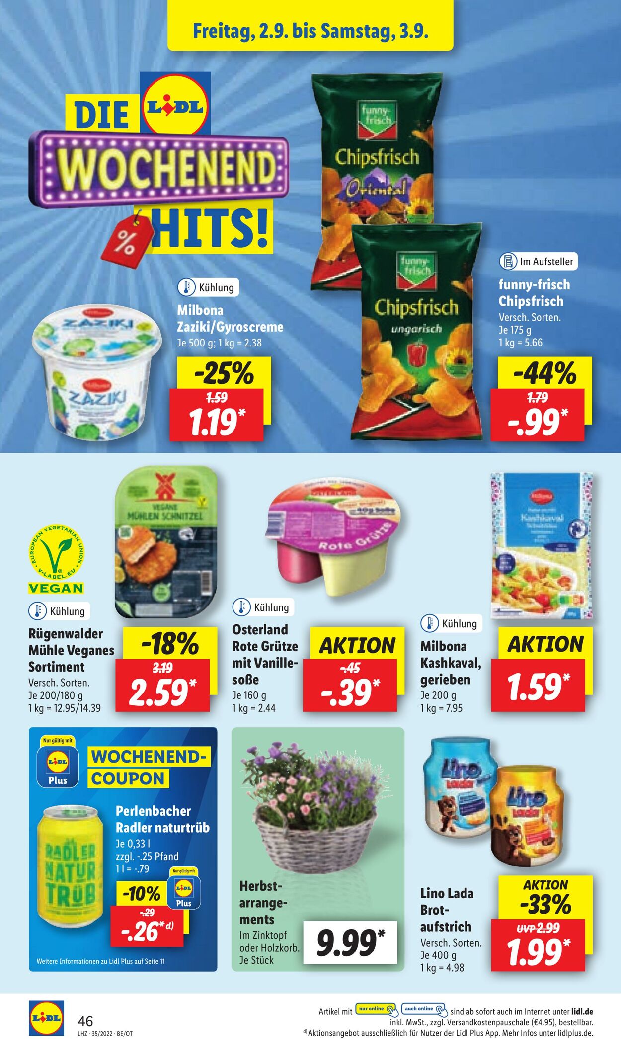 Prospekt Lidl 29.08.2022 - 03.09.2022