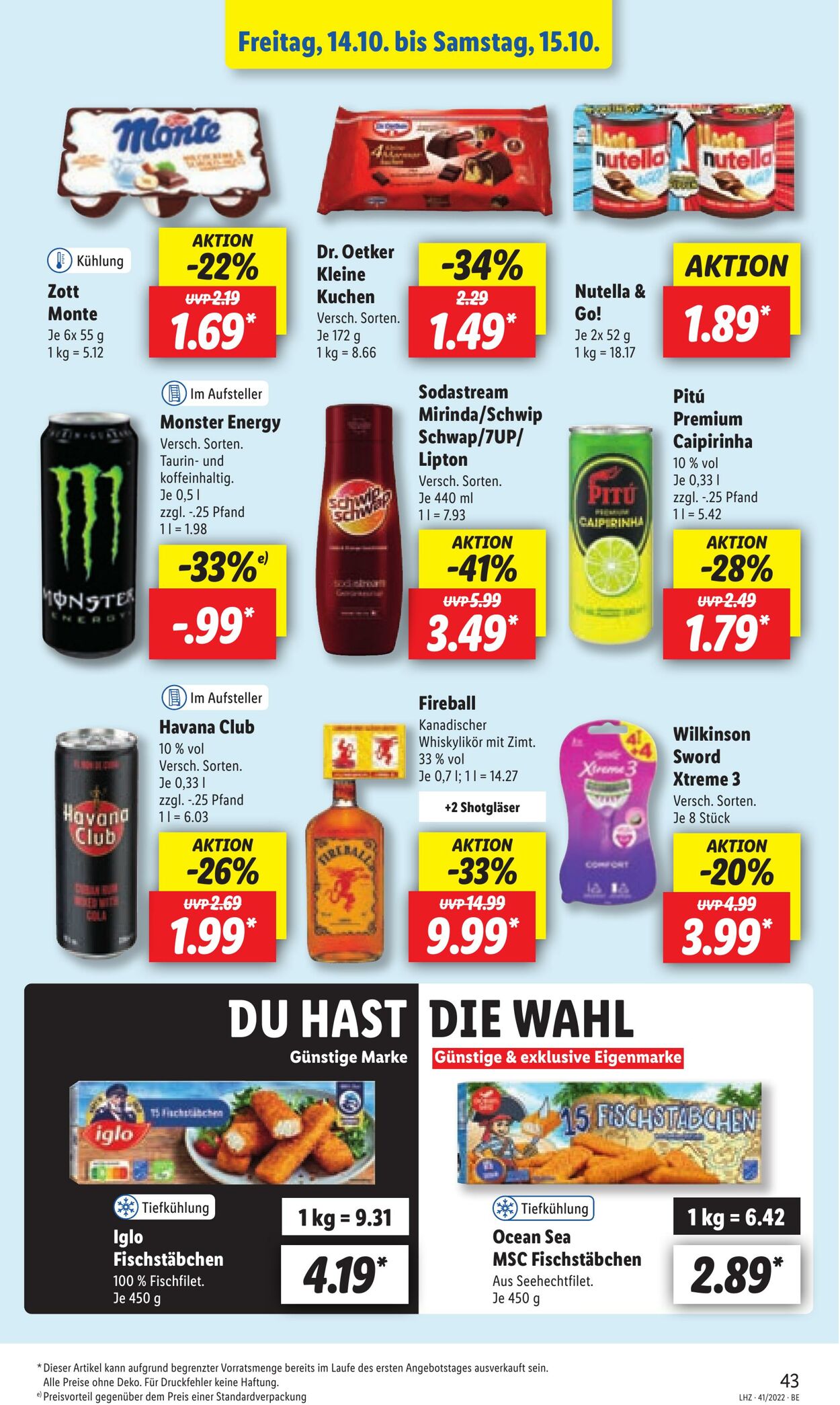 Prospekt Lidl 10.10.2022 - 15.10.2022