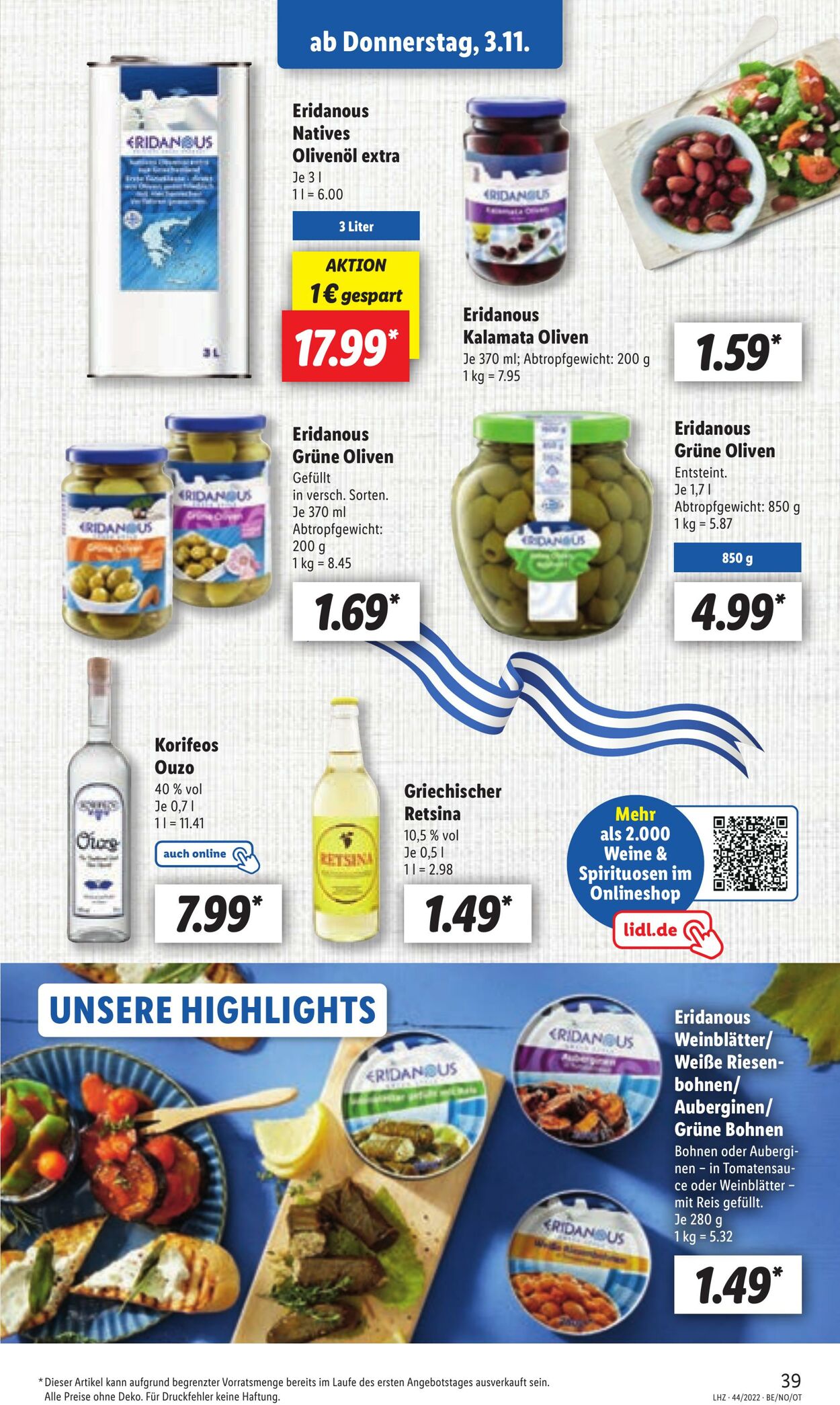 Prospekt Lidl 31.10.2022 - 05.11.2022