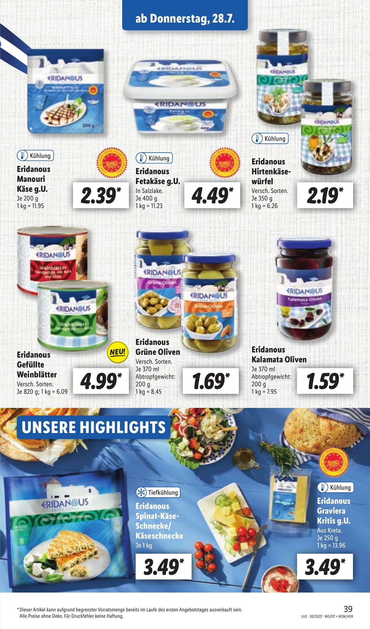 Prospekt Lidl 25.07.2022 - 30.07.2022