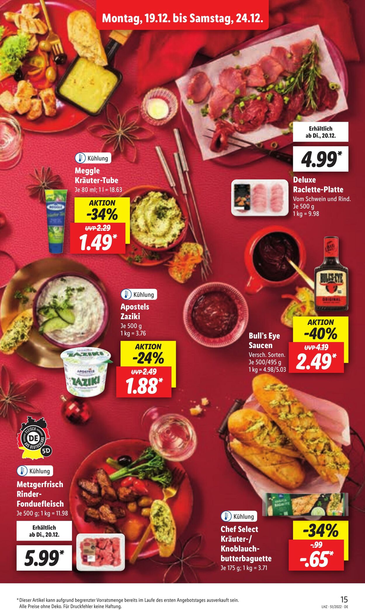 Prospekt Lidl 19.12.2022 - 24.12.2022