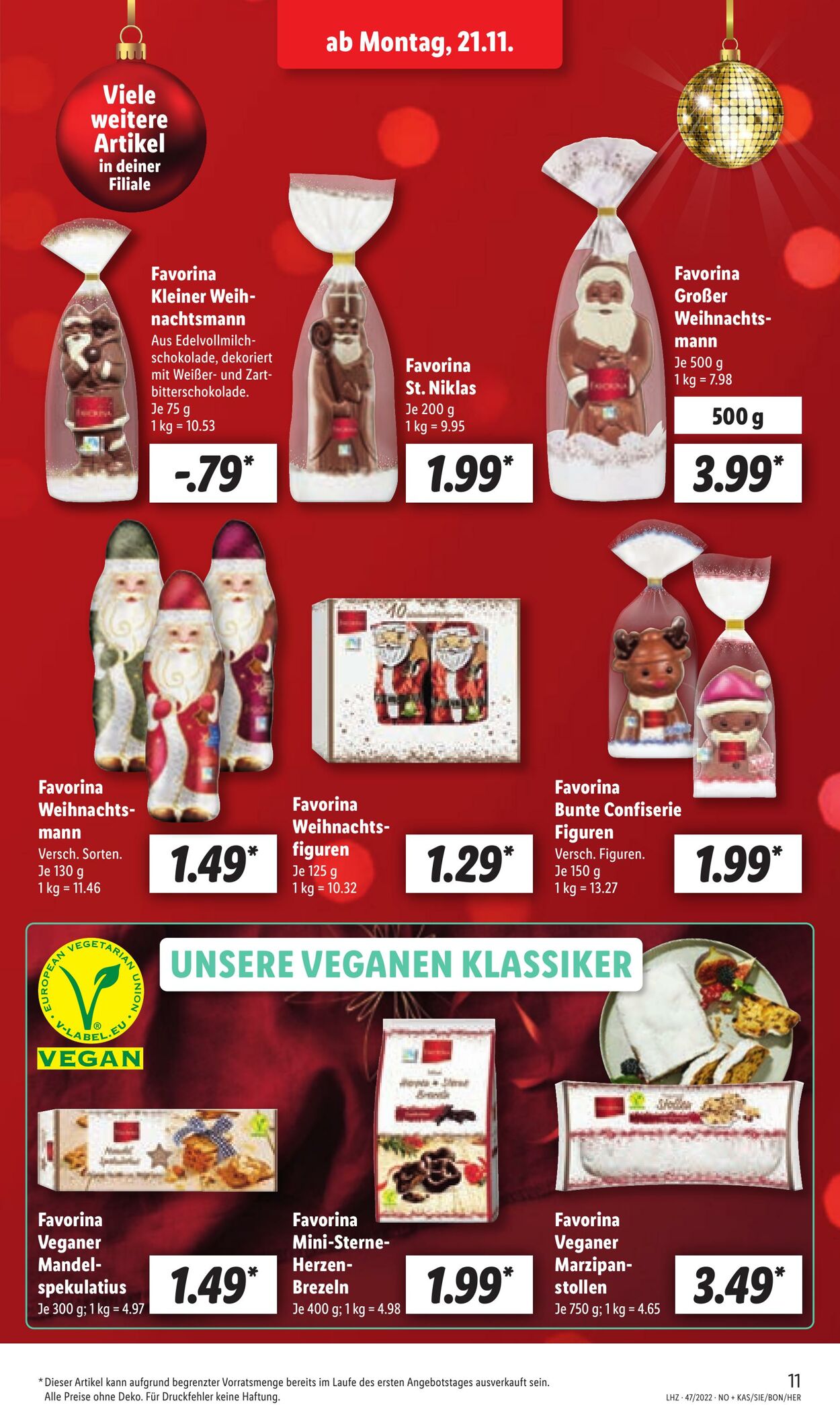 Prospekt Lidl 21.11.2022 - 26.11.2022